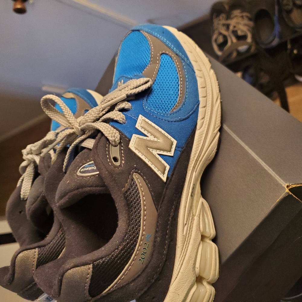 New Balance Kids' Blue and Gray Sneakers